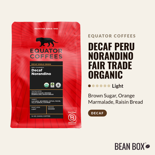 Decaf Peru Norandino Fair Trade Organic