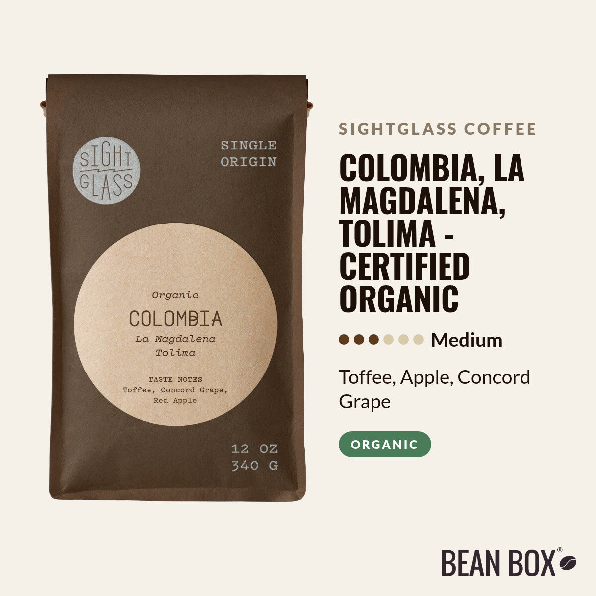 Colombia, La Magdalena, Tolima - Certified Organic