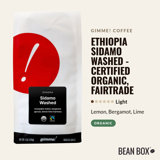 Ethiopia Sidamo Washed - Certified Organic, Fairtrade