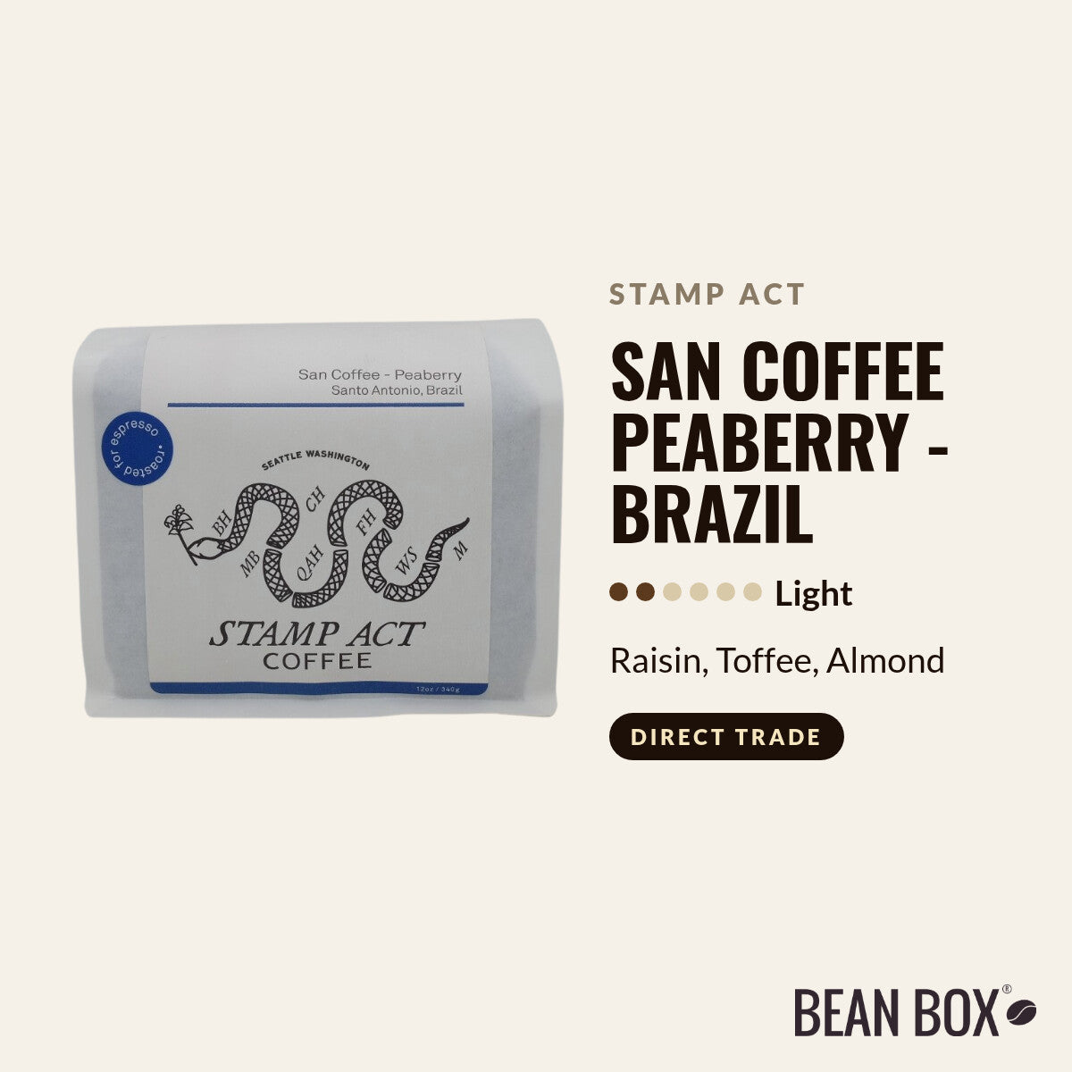 San Coffee Peaberry - Brazil
