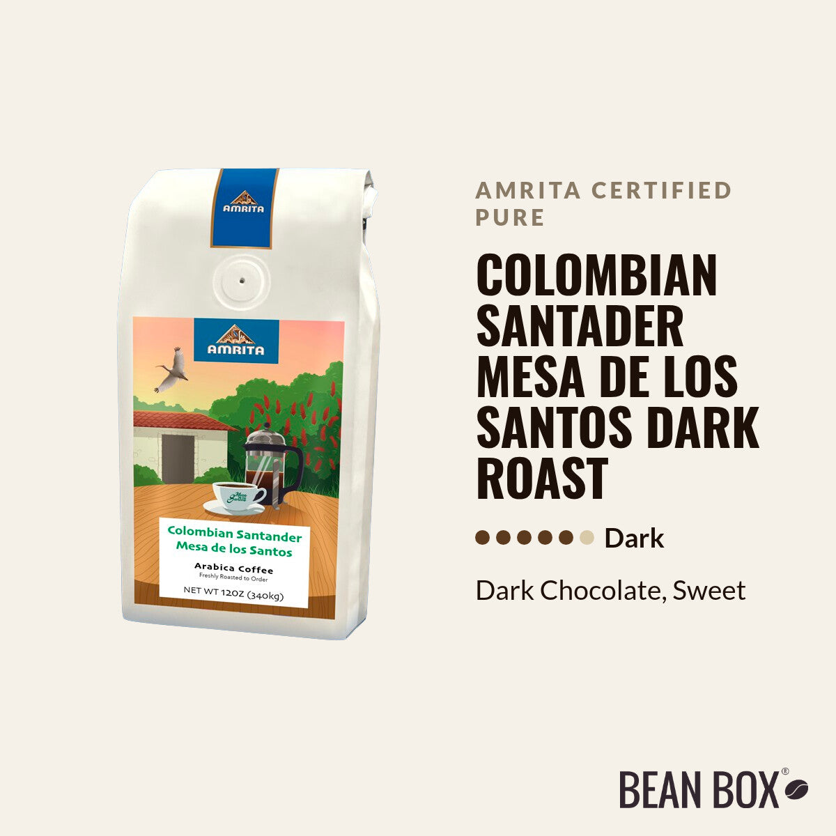 Colombian Santader Mesa de los Santos Dark Roast