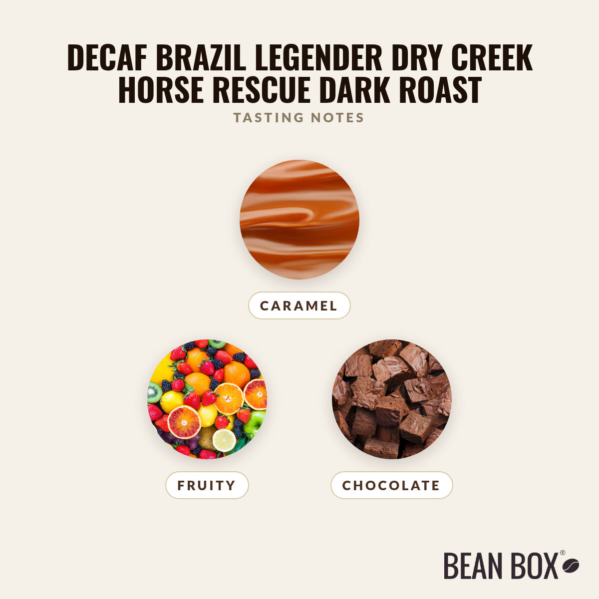 Decaf Brazil Legender Dry Creek Horse Rescue Dark Roast