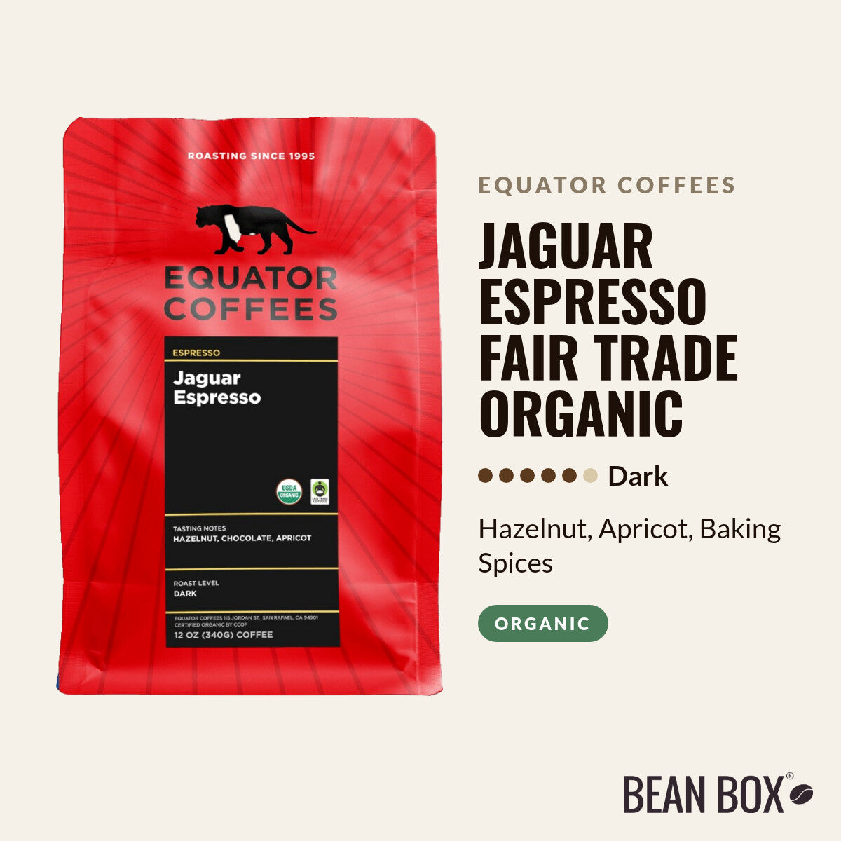Jaguar Espresso Fair Trade Organic