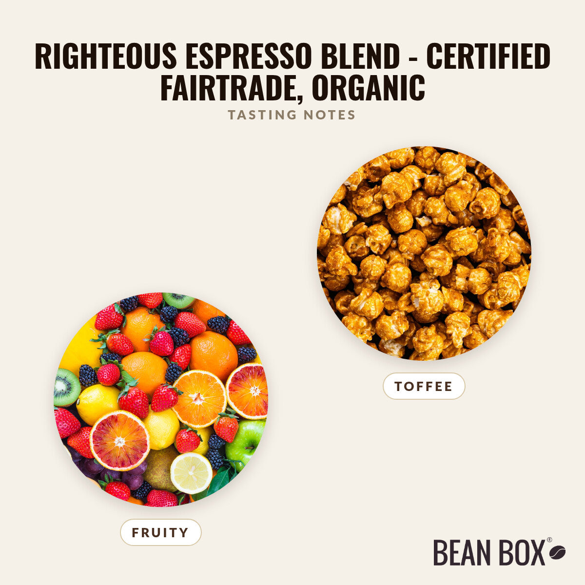 Righteous Espresso Blend - Certified Fairtrade, Organic
