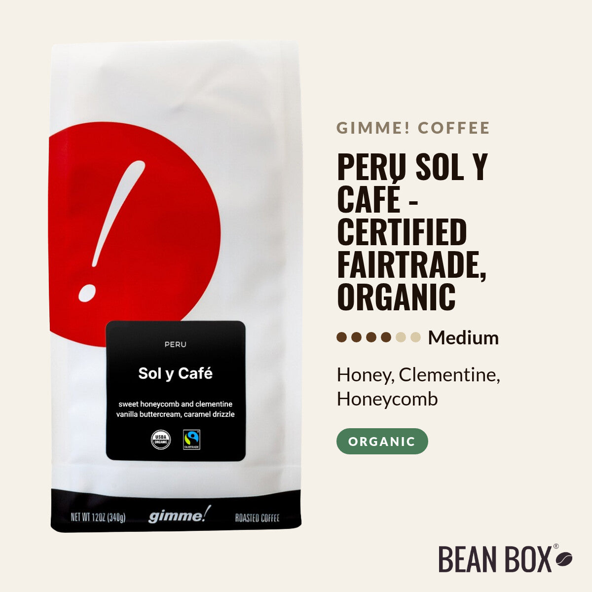 Peru Sol y Café - Certified Fairtrade, Organic