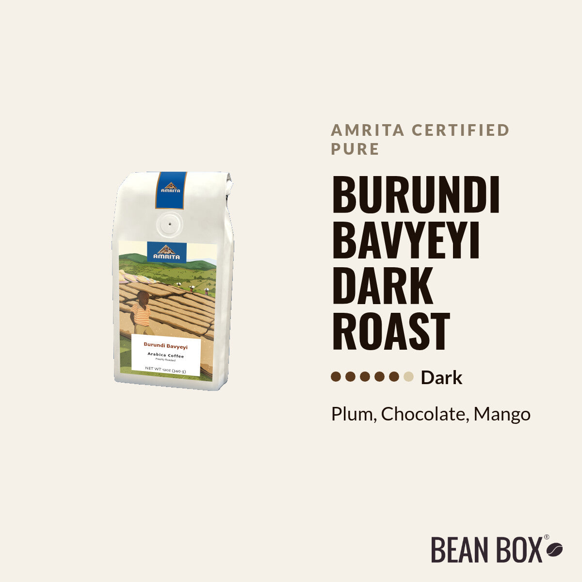 Burundi Bavyeyi Dark Roast