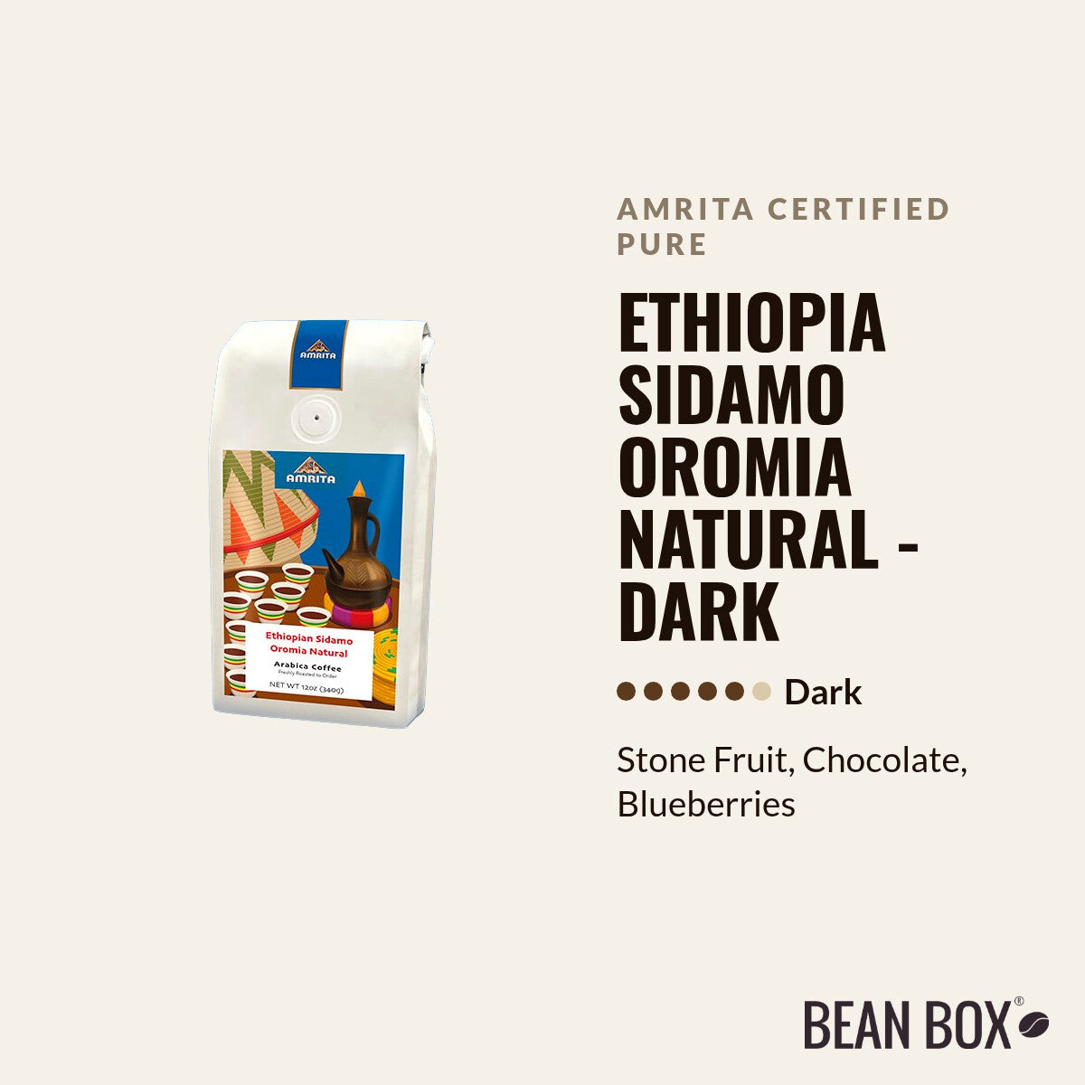 Ethiopia Sidamo Oromia Natural - Dark